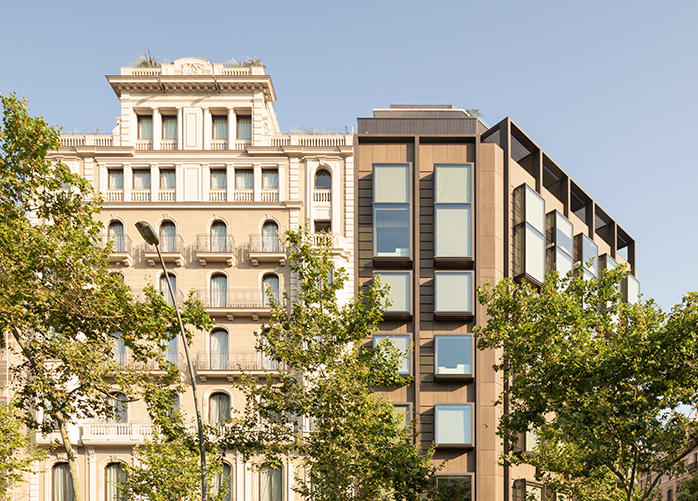 Reforma i rehabilitació integral de dos edificis a Gran Via, 619 i 621, per a un nou ús com a hotel