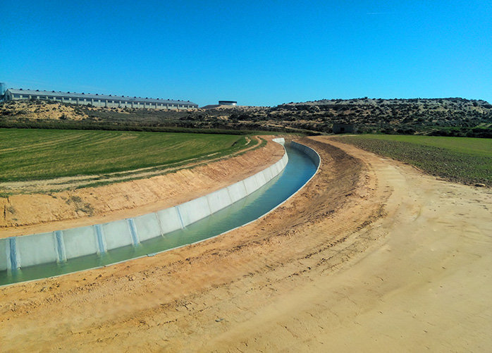 General hydraulic infrastructure of the irrigable area of the new Civán Canal