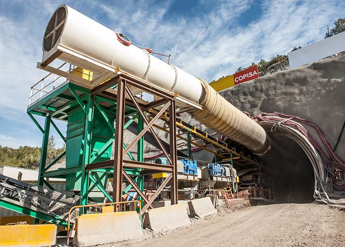 Rampa de acceso que comunica Mina Cabanasas con la planta de tratamiento mineral, Súria