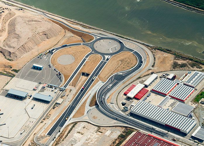 Nuevos accesos a la ampliación sur, fase 1B, puerto de Barcelona