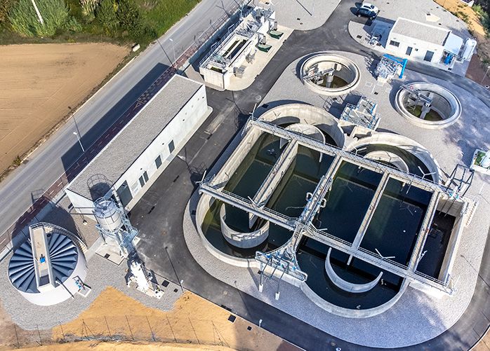 Depuradora de aguas residuales en Maçanet
