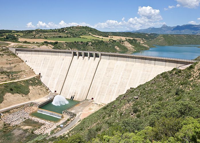 Proyecto de galerías de impermeabilización en la presa de Montearagón