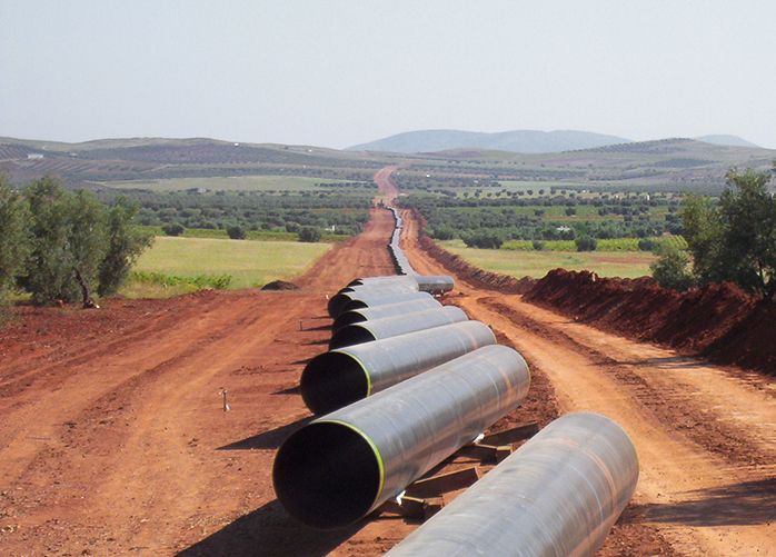 Gasoducto de Santa Cruz de Mudela salida, Cuenca